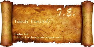Tasch Euniké névjegykártya